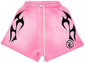 Pink HS Flame Shorts