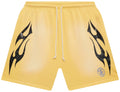 Yellow HS Flame Shorts