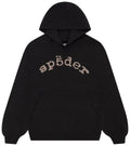 Black Rhinestone SPDER Hoodie