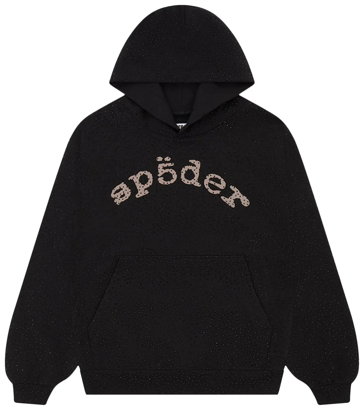 Black Rhinestone SPDER Hoodie
