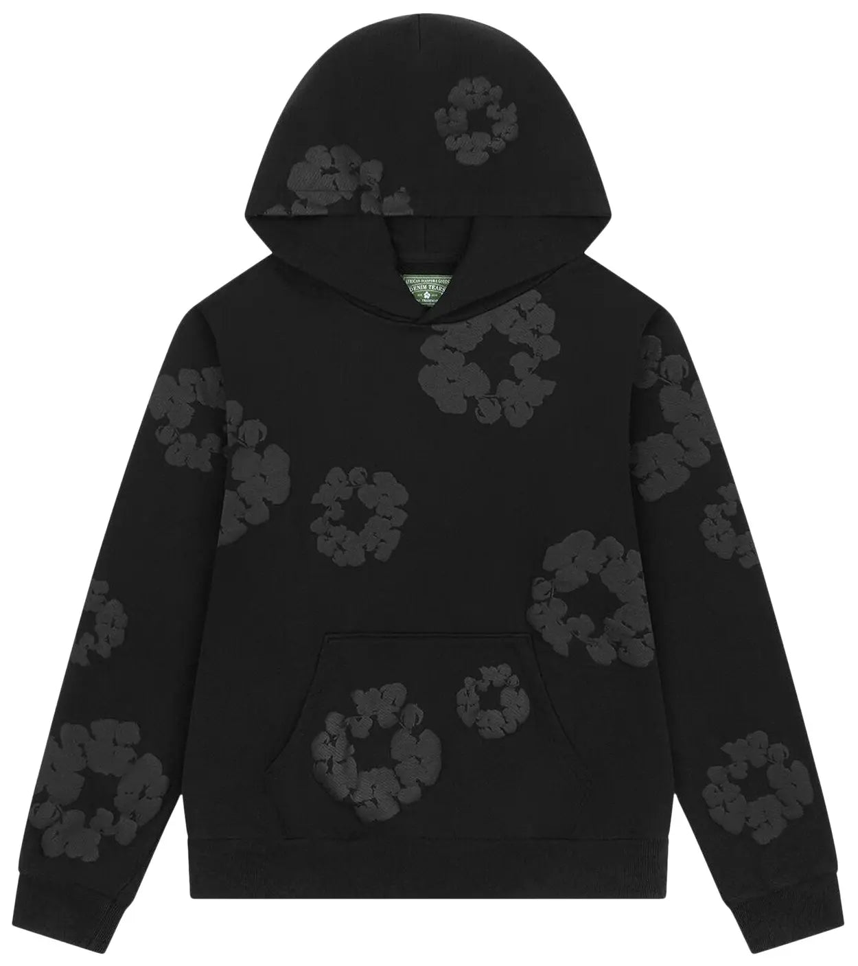 Black DT Mono Wreath  Hoodie