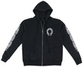 Black Chrome Hrt Zip Up Hoodie