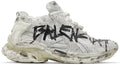 White Graffiti Balenci Runners
